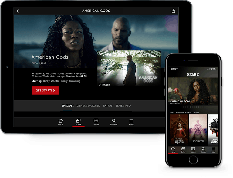 Sign up for starz